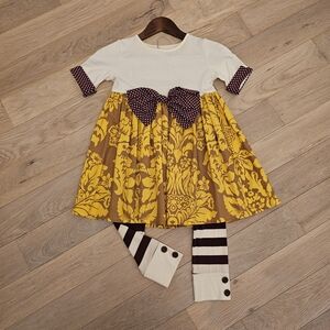 Persnickety Cream and Yellow Kids Matching Set